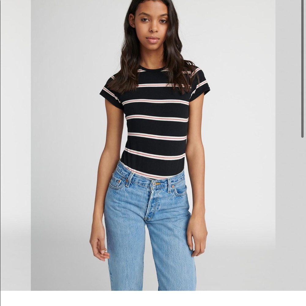 Re/done 1960s slim tee body suit